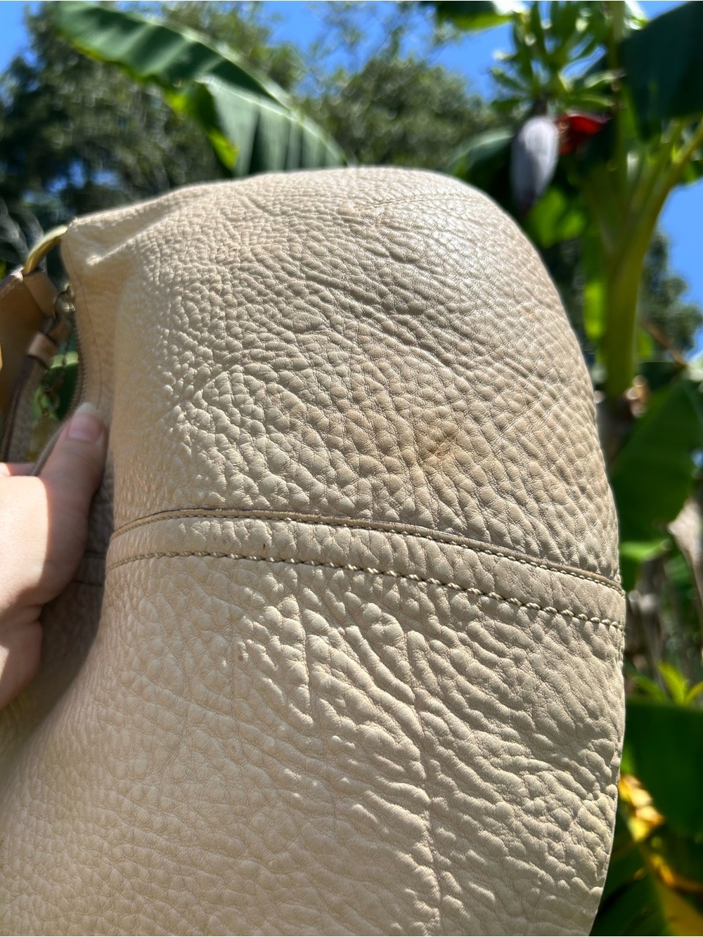 Neutral Beige Coach Soho Soft Milled Pebbled Leather Hobo Bag M0782-11838 - Picture 8 of 16